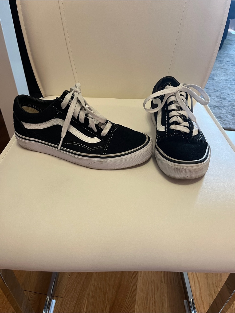 Vans Black & White Old Skool Skate Sneakers